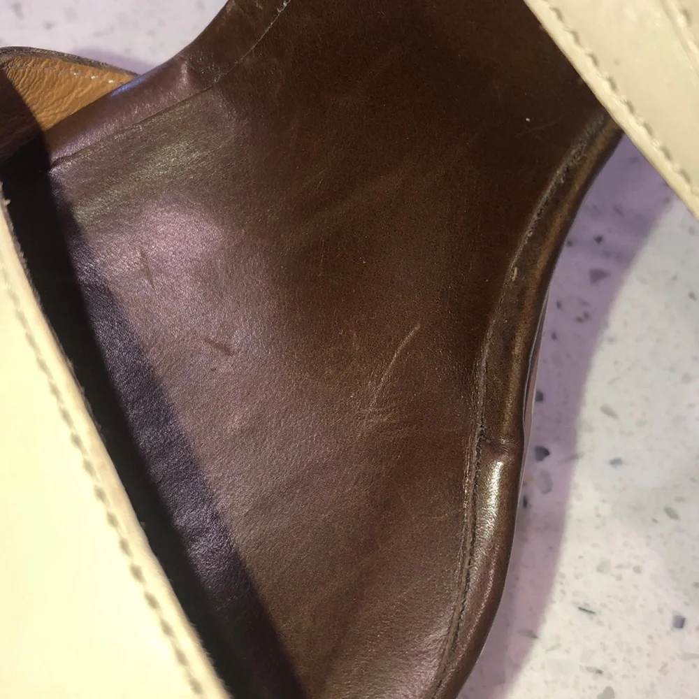 Maiyet leather strappy peep toe Kristy heels - Picture 12 of 13